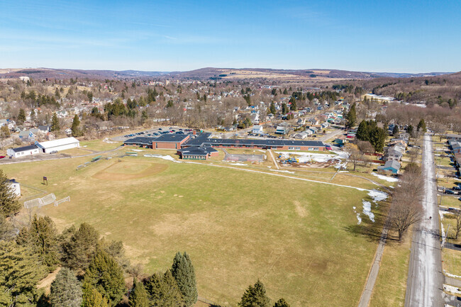 Franklyn S Barry School in Cortland has plenty of space for outdoor activities.