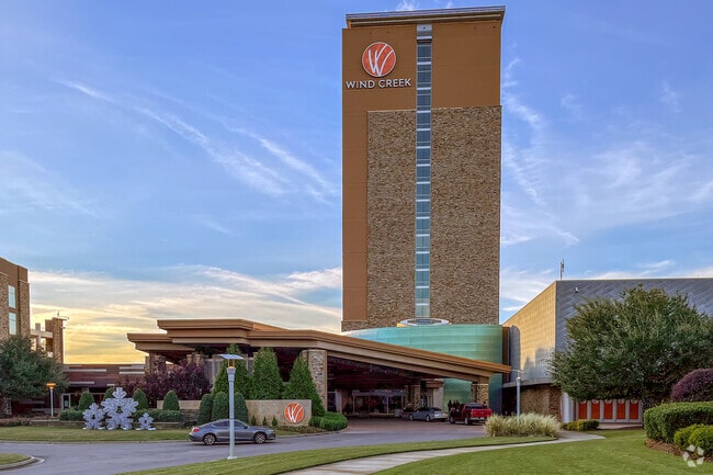The Wind Creek Hotel and Casino in Wetumpka provides local entertainment.
