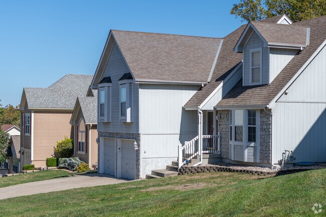 Craftsman style homes are available within the Highland Manor neighborhood.