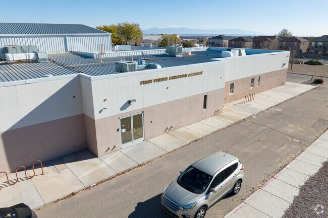 Front entrance of First fruits Christian Academy.
