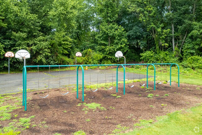 Swing during recess at Thomas Paine Elementary School in Cherry Hill, NJ.