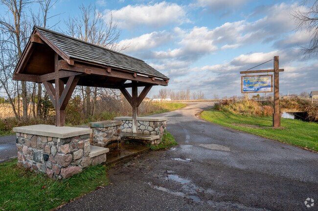 The Mayville Roadside Park in Rich Township has a refreshing spring associated with it.