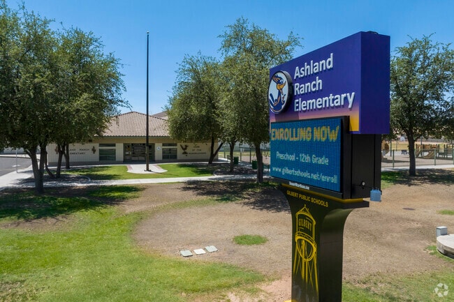 Ashland Ranch Elementary School is part of the Gilbert Public School system.