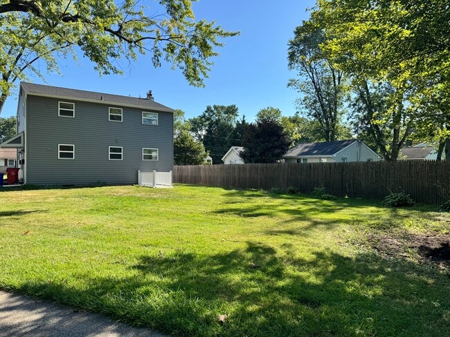 Large backyard