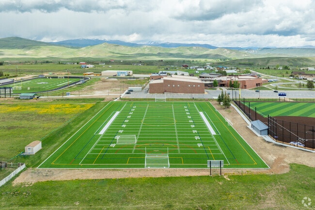 Middle Park High School's athletic fields can be used for multiple sports programs.