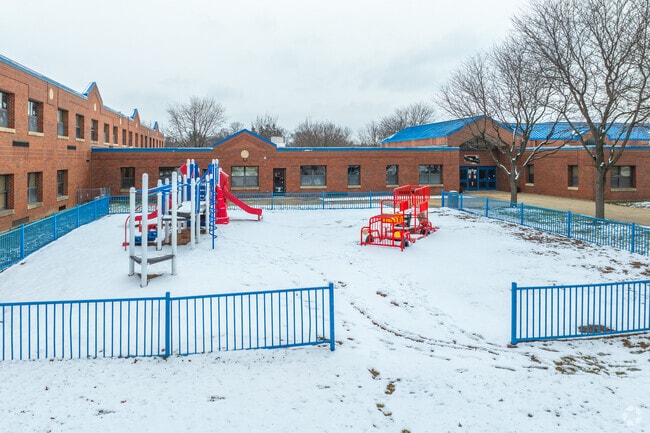 Your kids will never want to leave the playground at Clifford Johnson School.