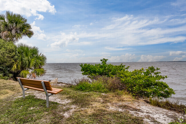Spend time riverside on the Indian River at Nicol Park near Port St. John.