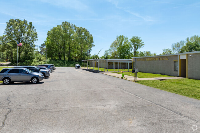 The circle drive at Southwest Elementary in Williston makes drop off and pick up a breeze.