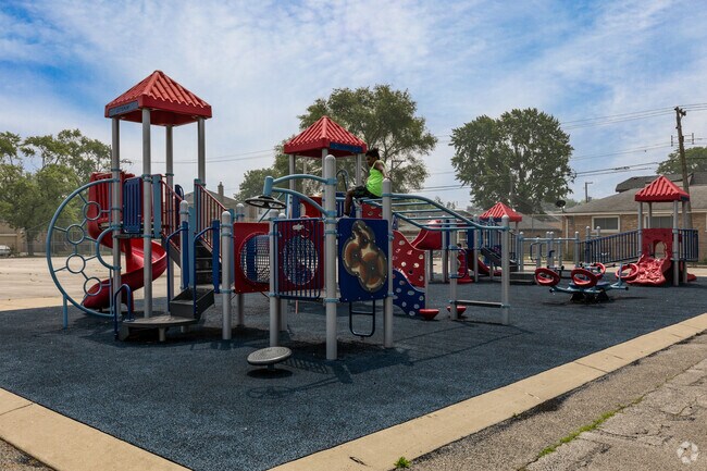 The Playground, adjacent to Marcus Garvey Elementary School, Chicago, IL.