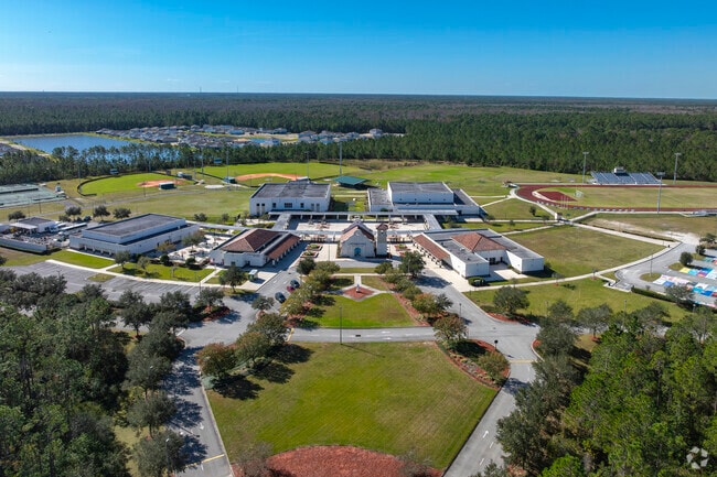 Father Lopez Catholic High School sits on an expansive property and serves students grades 9-12.