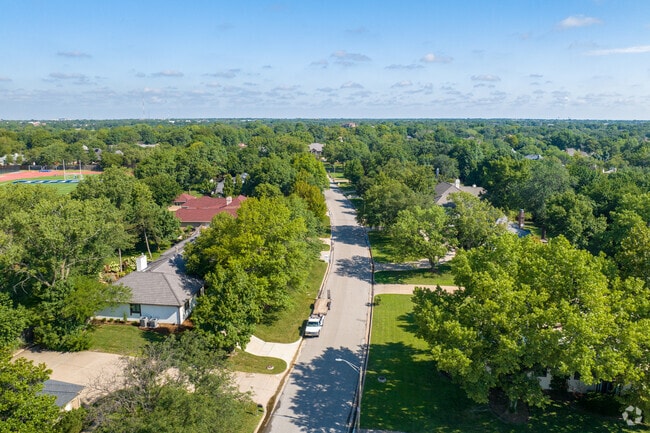 Trees separate the Vickridge homes and provide privacy.