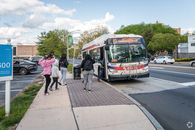 Septa public transit is ubiquitous along City Ave and throughout Wynnefield.