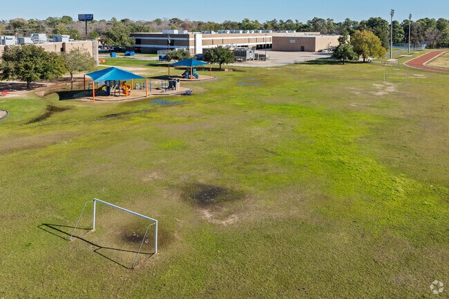 Experience the thrill of soccer matches at Benfer Elementary School's dynamic sports field.