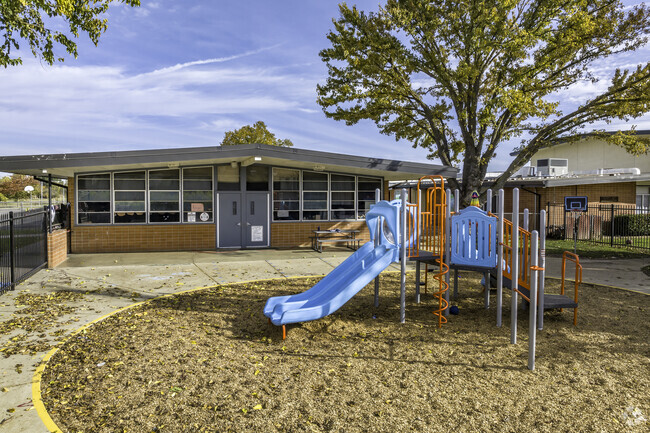 Elverta Elementary School has a small playground for the little tikes.
