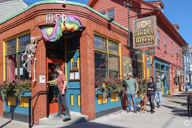Mercy Tavern is a vibrant neighborhood restaurant in Salem, known for its locally sourced food.