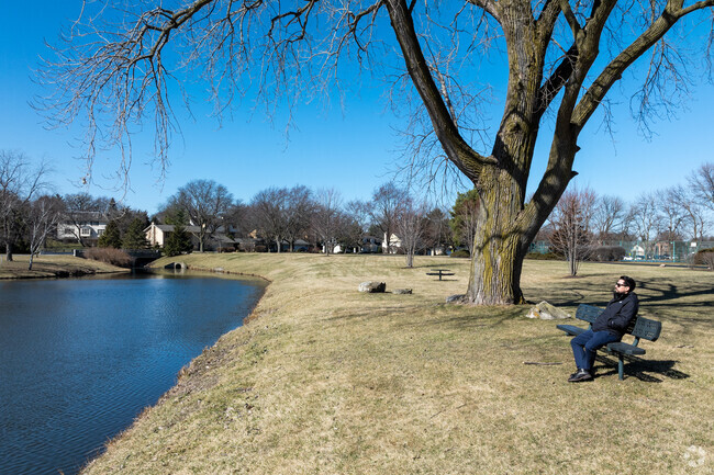 Take in the beauty of the private park in Brook Forest.