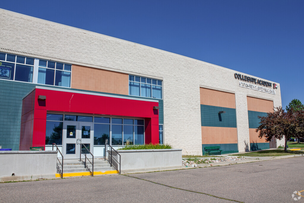 Collegiate Academy of Colorado front entrance in Ken Caryl.
