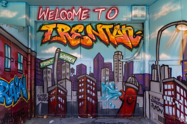 Downtown Trenton boasts a variety of murals throughout its streets.