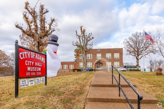 Adam's City Hall has a museum and local shops inside.