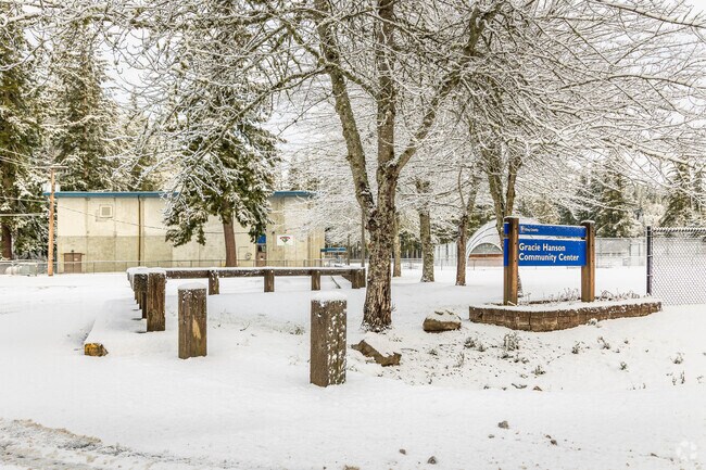 Ravensdale residents can head to the Gracie Hansen Community Center for sports activities.