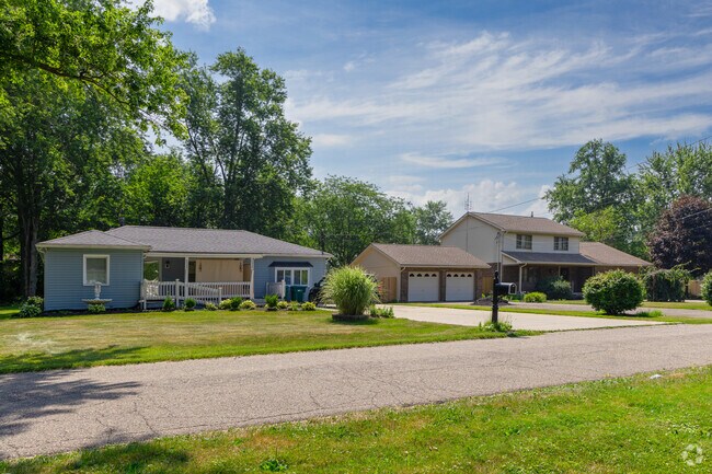 Wooded backyards are common among Morgandale residences.