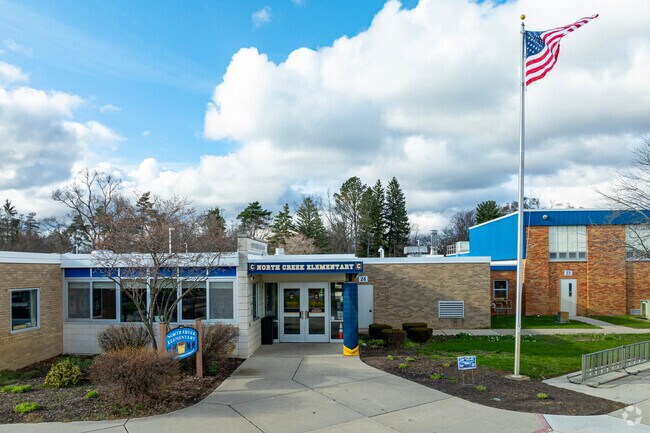 North Creek Elementary was founded in 1958 and focuses on prepping students for high school.