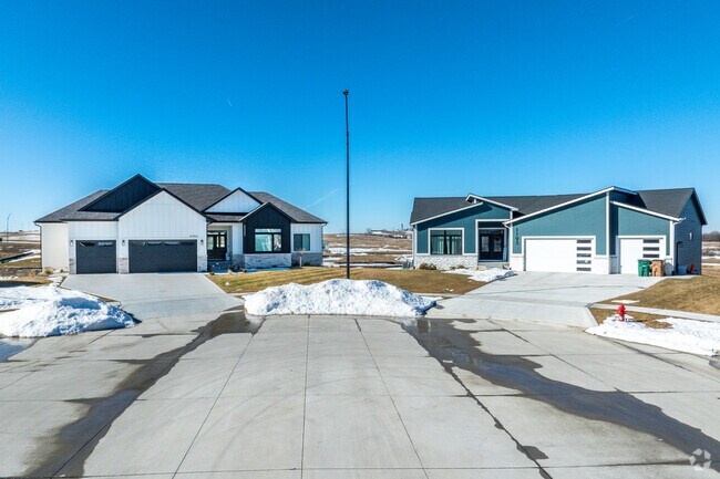 Brand new homes are popping up on the edges of Grimes.