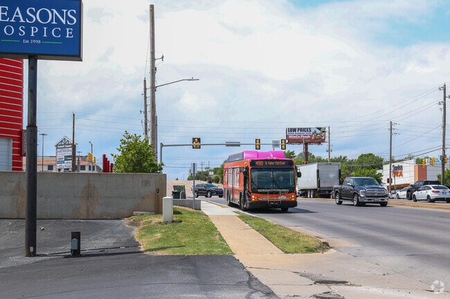 Tulsa Transit operates multiple stops throughout Sheridan Valley.