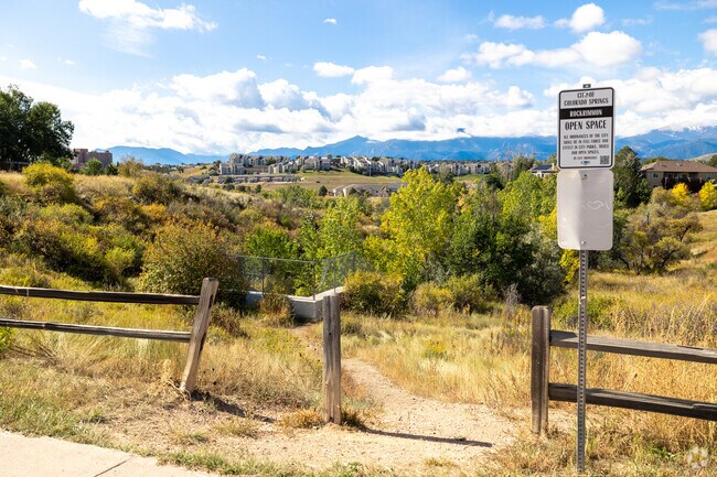 Rockrimmon Open Space has over 140 acres to explore in the Rockrimmon neighborhood.