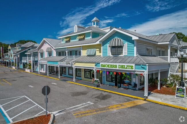 There are many retail shopping strips all around Palm Harbor.