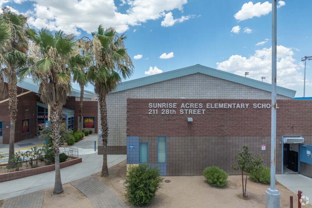 The student population of Sunrise Acres Elementary School is 630.