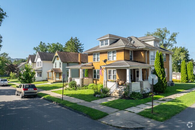 Ample sidewalks make East End a great place for families.
