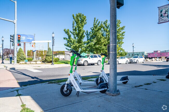 Residents of the Hillyard neighborhood can utilize Lime scooters for transportation.