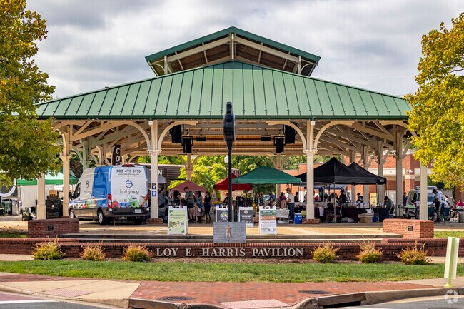 The Historic Manassas Farmers Market is held at the Harris Pavilion in Old Town Manassas.