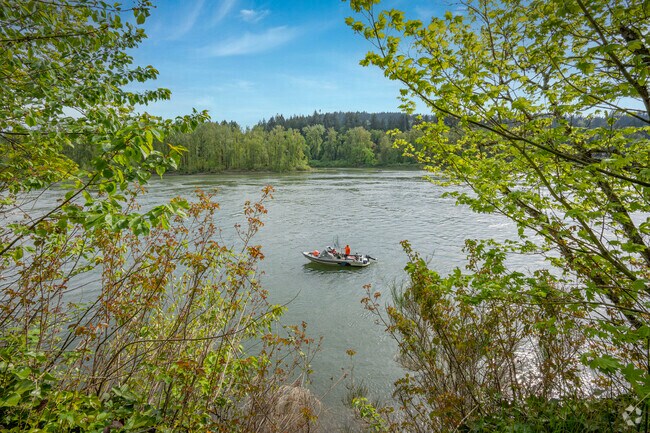 Jennings Lodge residents enjoy fishing along the Willamette River.