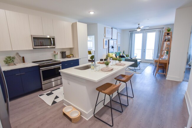 Kitchen with white cabinetry