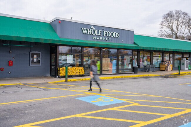 Residents of Newton Center frequent Whole Foods for their grocery needs.