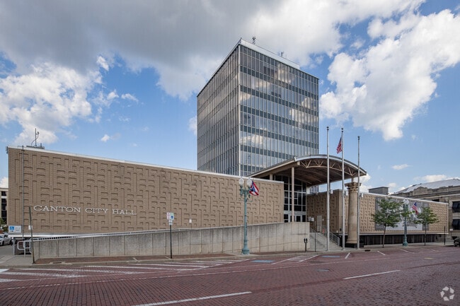 City Hall in downtown Canton just a few block away from Southwest Association of Neighbors.