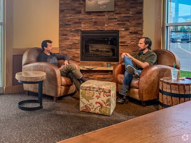 Caribou Coffee in Little Blue is a favorite spot for friends to gather and relax.
