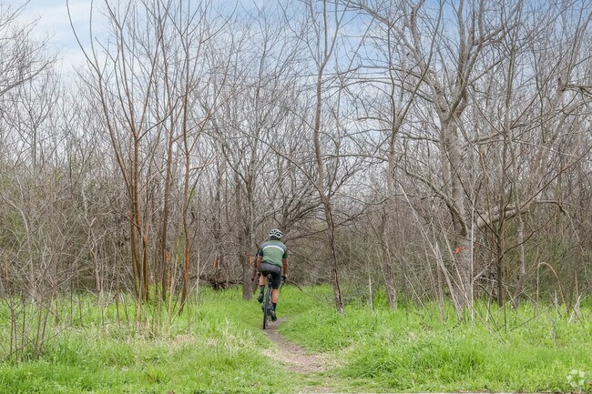 Embark on an adrenaline-fueled adventure with mountain biking at Little Walnut Creek Greenbelt.