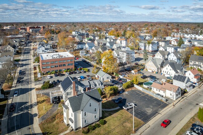 Take in the stunning sights of the city of North Attleboro, MA, from a bird's eye perspective.