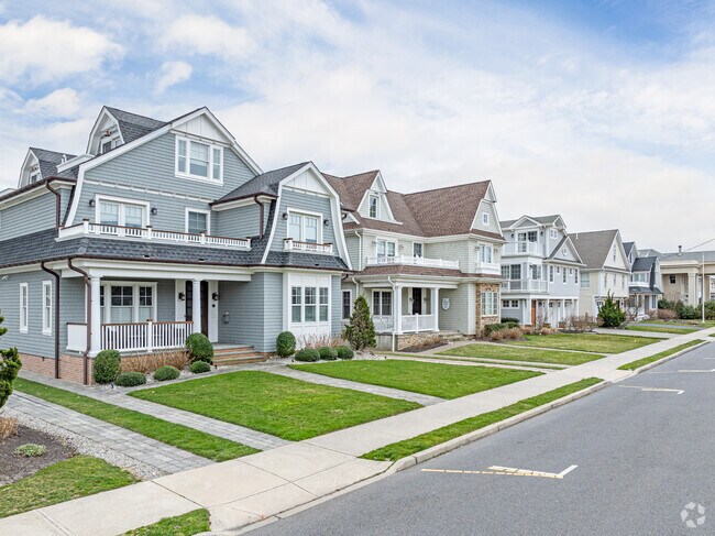 The ocean front homes in Spring Lake are the epitome of the costal colonial style.