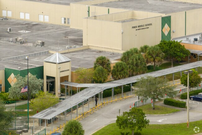 Pines Middle School is home to around 600 students in Pasadena Lakes.