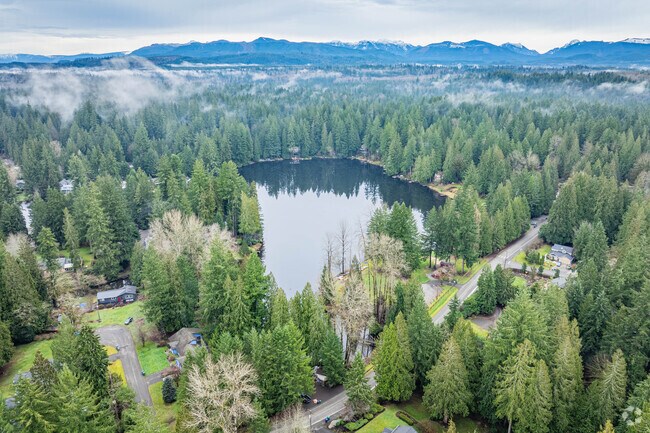 The community of Lake Marcel is centered around a large, man-made lake by the same name.
