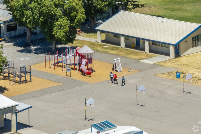 The playground at Hazel M. Bailey Primary School in Firebaugh.