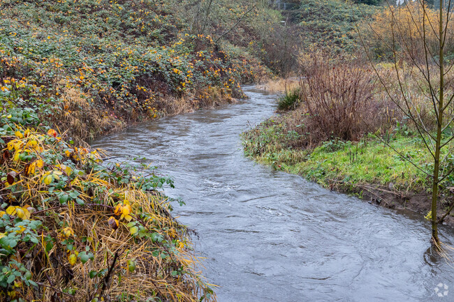 Burnt Bridge Creek runs along the SW corner of Minnehaha.