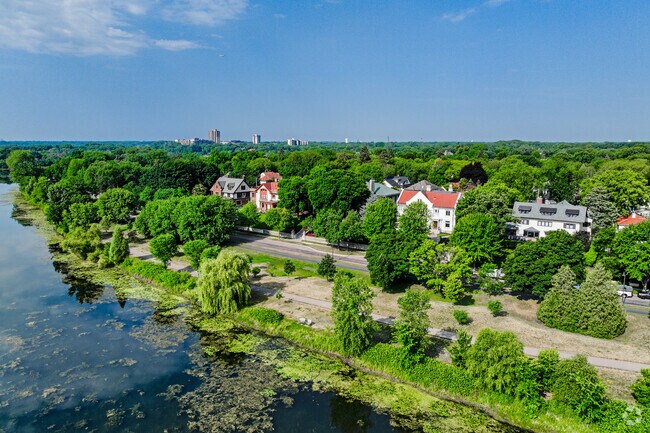 A number of homes have exquisite vies of Lake of the Isles and Bde Maka Ska.