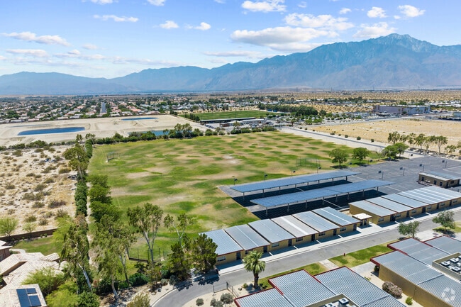 The beautiful campus of Desert Springs Middle School includes modern amenities for students.