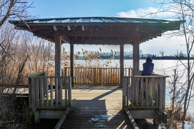 Centennial Park in Central Orland has many paths and gazebos to take in the nature scenes.