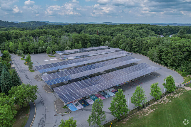 Ashland High School parking lot in Ashland.